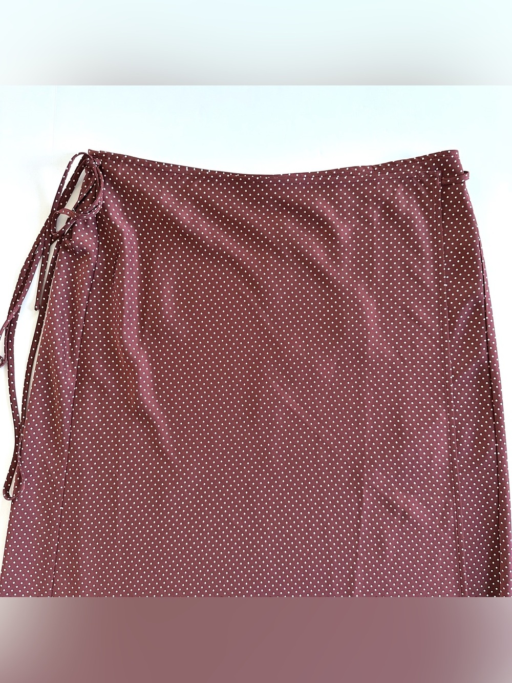 J.Crew Wrap Slip Skirt in Sable Polka Dot | XL | EUC - Picture 11 of 15